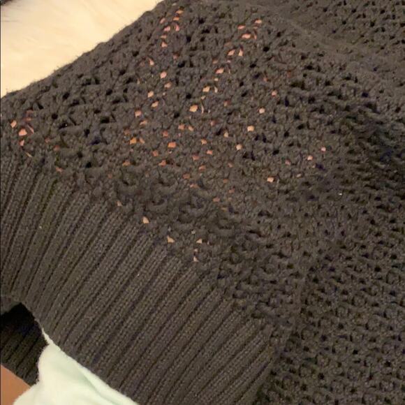 Zoe Karssen blue star patch black knit sweater small - Picture 9 of 10